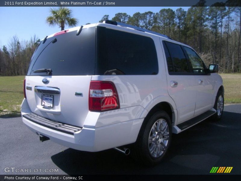 White Platinum Tri-Coat / Stone 2011 Ford Expedition Limited