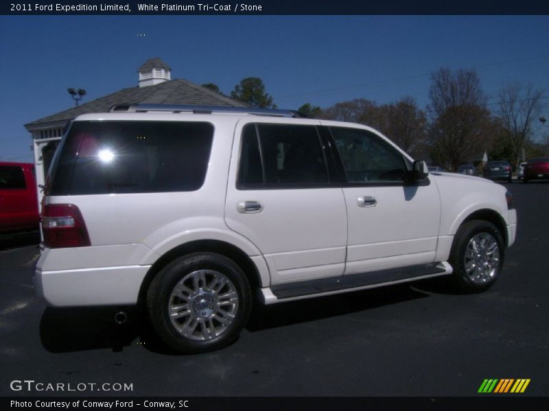 White Platinum Tri-Coat / Stone 2011 Ford Expedition Limited