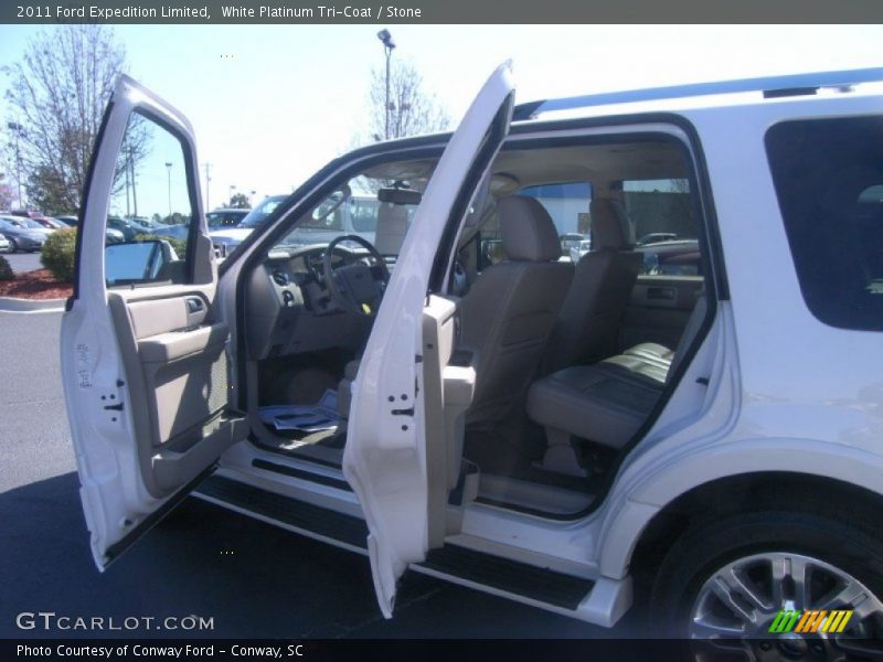 White Platinum Tri-Coat / Stone 2011 Ford Expedition Limited
