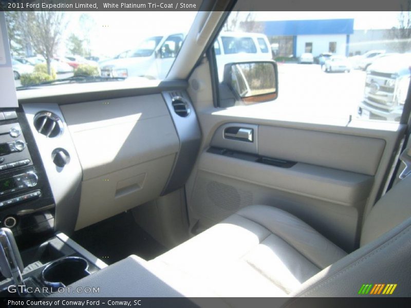 White Platinum Tri-Coat / Stone 2011 Ford Expedition Limited