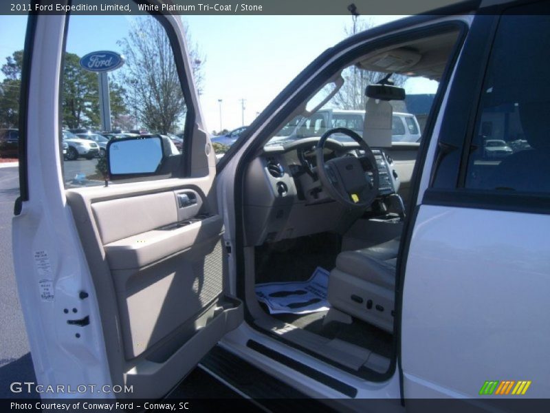 White Platinum Tri-Coat / Stone 2011 Ford Expedition Limited