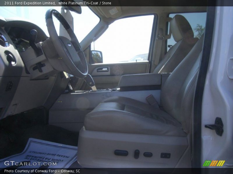White Platinum Tri-Coat / Stone 2011 Ford Expedition Limited