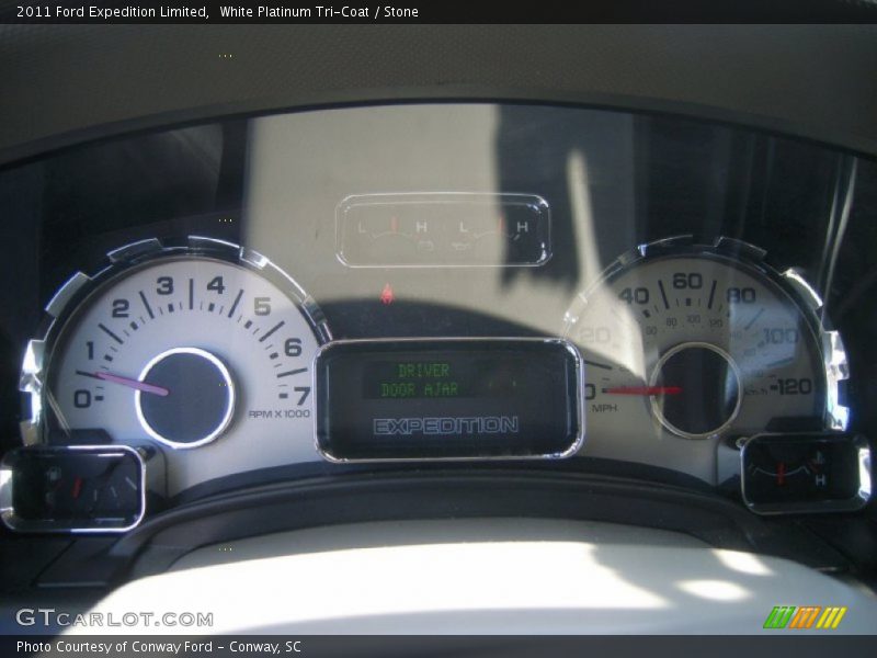 White Platinum Tri-Coat / Stone 2011 Ford Expedition Limited