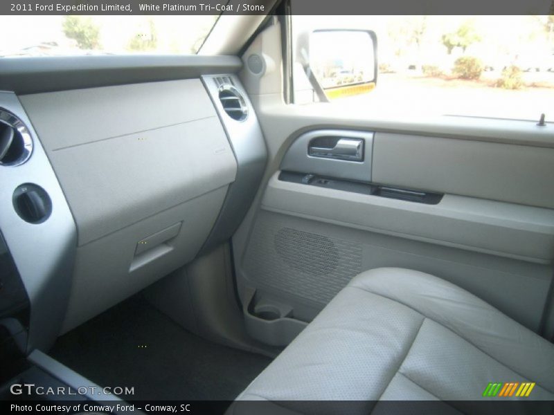 White Platinum Tri-Coat / Stone 2011 Ford Expedition Limited
