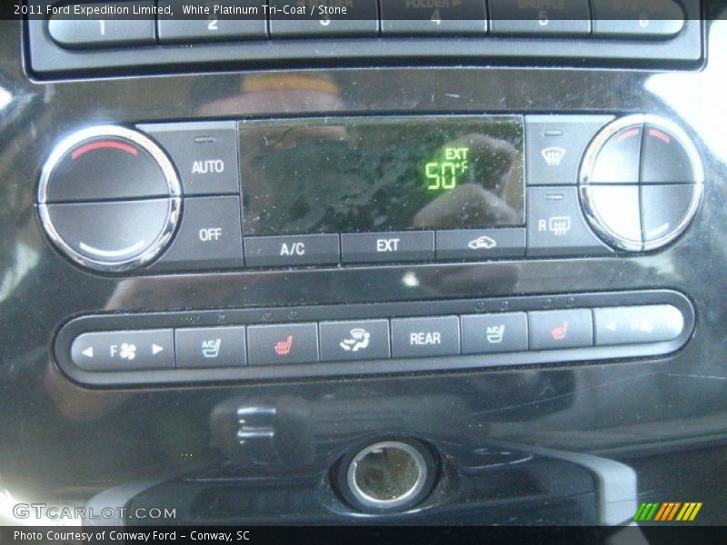 White Platinum Tri-Coat / Stone 2011 Ford Expedition Limited
