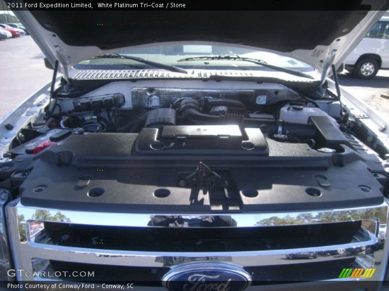 White Platinum Tri-Coat / Stone 2011 Ford Expedition Limited