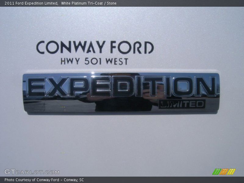 White Platinum Tri-Coat / Stone 2011 Ford Expedition Limited
