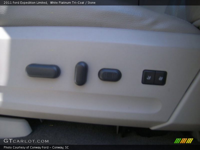 White Platinum Tri-Coat / Stone 2011 Ford Expedition Limited