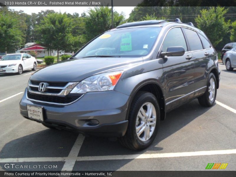 Polished Metal Metallic / Black 2010 Honda CR-V EX-L