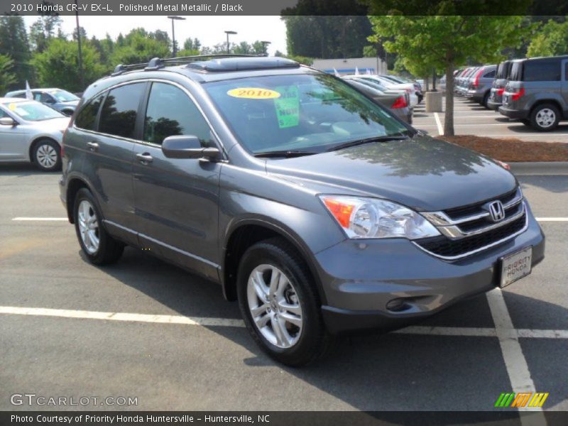 Polished Metal Metallic / Black 2010 Honda CR-V EX-L