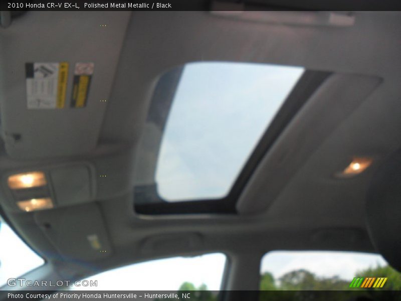 Polished Metal Metallic / Black 2010 Honda CR-V EX-L