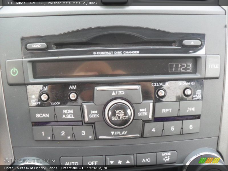 Polished Metal Metallic / Black 2010 Honda CR-V EX-L