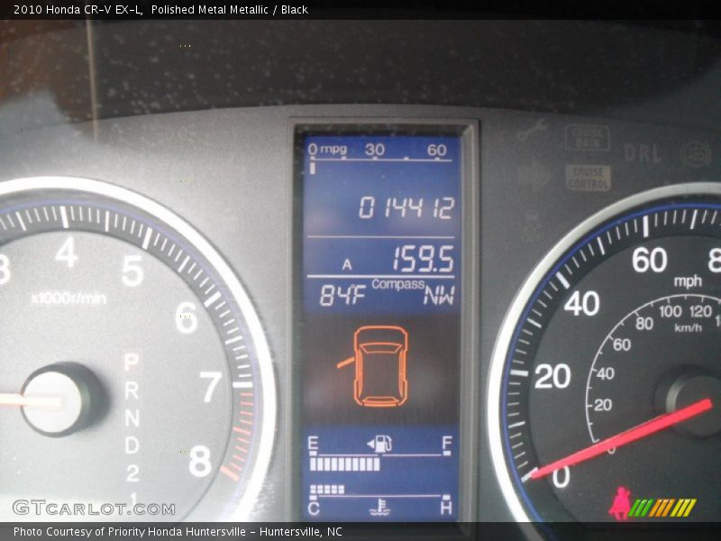 Polished Metal Metallic / Black 2010 Honda CR-V EX-L