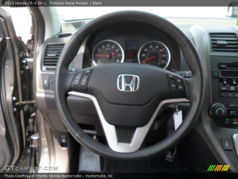 Polished Metal Metallic / Black 2010 Honda CR-V EX-L
