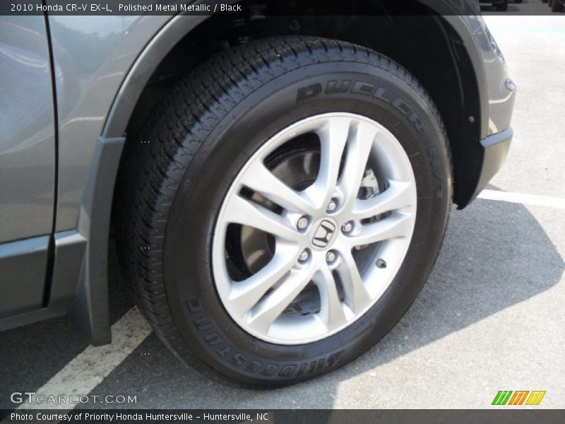 Polished Metal Metallic / Black 2010 Honda CR-V EX-L