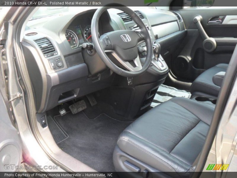 Polished Metal Metallic / Black 2010 Honda CR-V EX-L