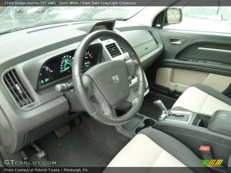Stone White / Dark Slate Gray/Light Graystone 2009 Dodge Journey SXT AWD