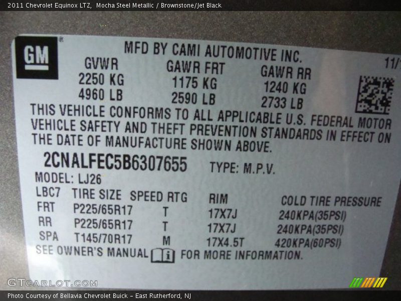 Mocha Steel Metallic / Brownstone/Jet Black 2011 Chevrolet Equinox LTZ
