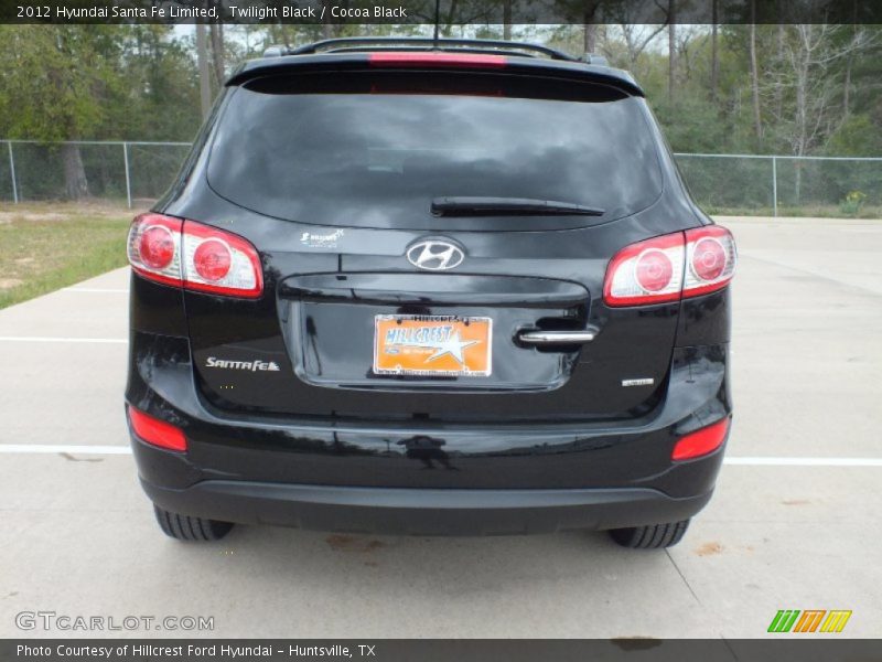 Twilight Black / Cocoa Black 2012 Hyundai Santa Fe Limited