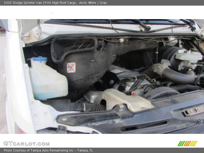 Arctic White / Gray 2005 Dodge Sprinter Van 2500 High Roof Cargo