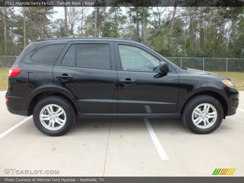Twilight Black / Beige 2012 Hyundai Santa Fe GLS
