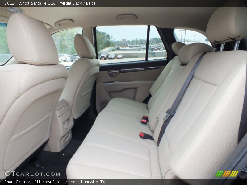 Twilight Black / Beige 2012 Hyundai Santa Fe GLS