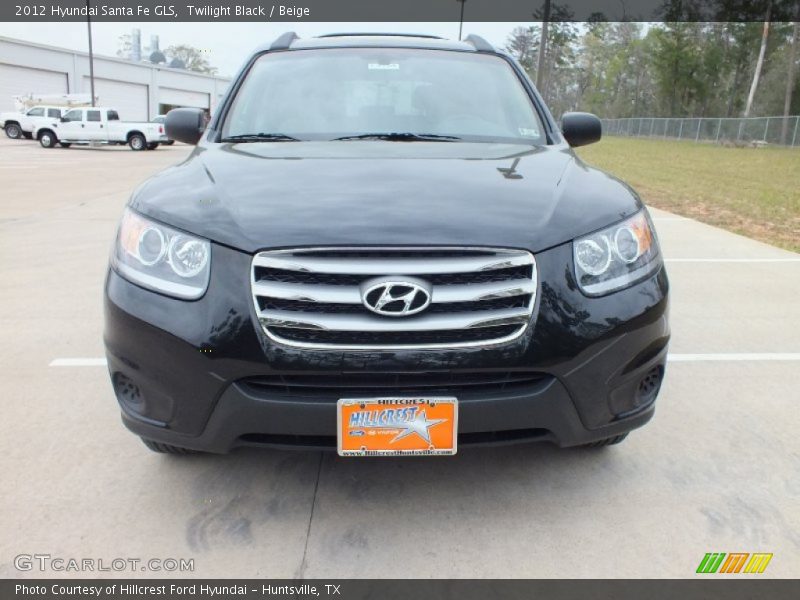 Twilight Black / Beige 2012 Hyundai Santa Fe GLS