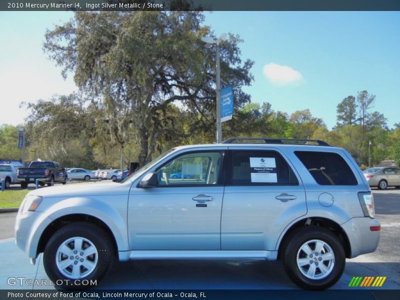 Ingot Silver Metallic / Stone 2010 Mercury Mariner I4