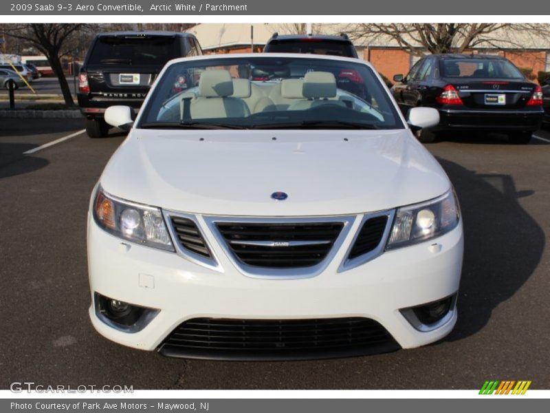 Arctic White / Parchment 2009 Saab 9-3 Aero Convertible