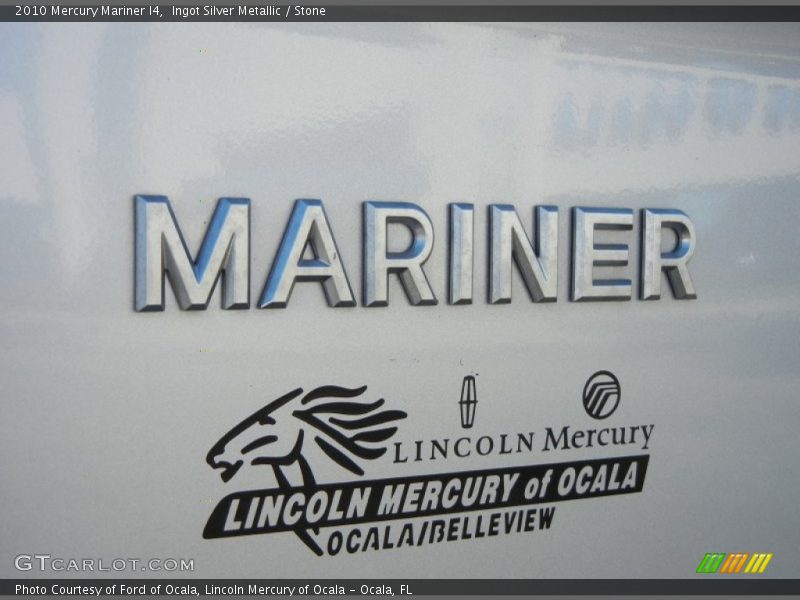 Ingot Silver Metallic / Stone 2010 Mercury Mariner I4