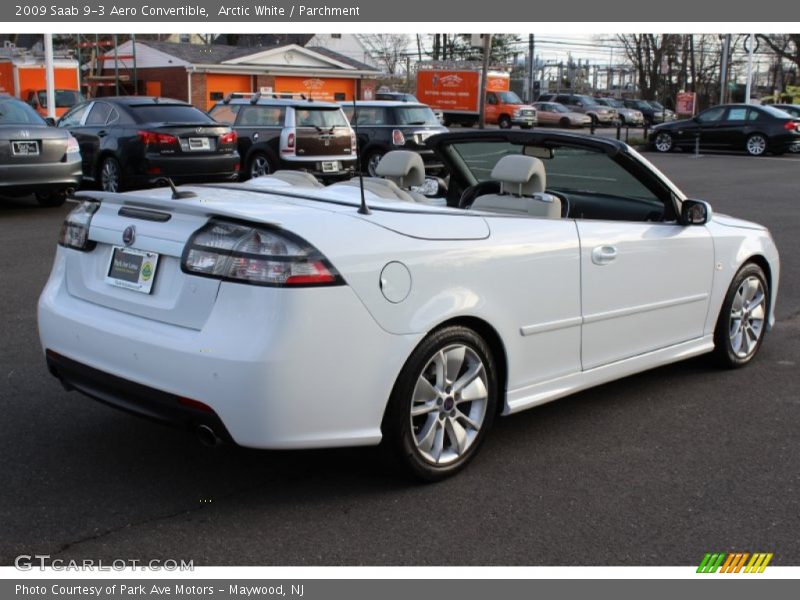 Arctic White / Parchment 2009 Saab 9-3 Aero Convertible