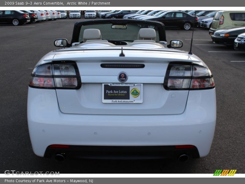 Arctic White / Parchment 2009 Saab 9-3 Aero Convertible