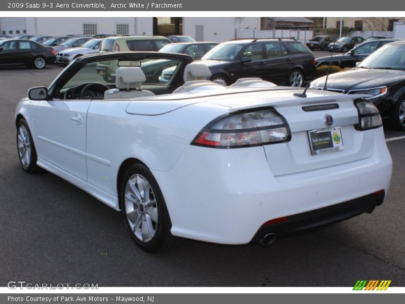 Arctic White / Parchment 2009 Saab 9-3 Aero Convertible