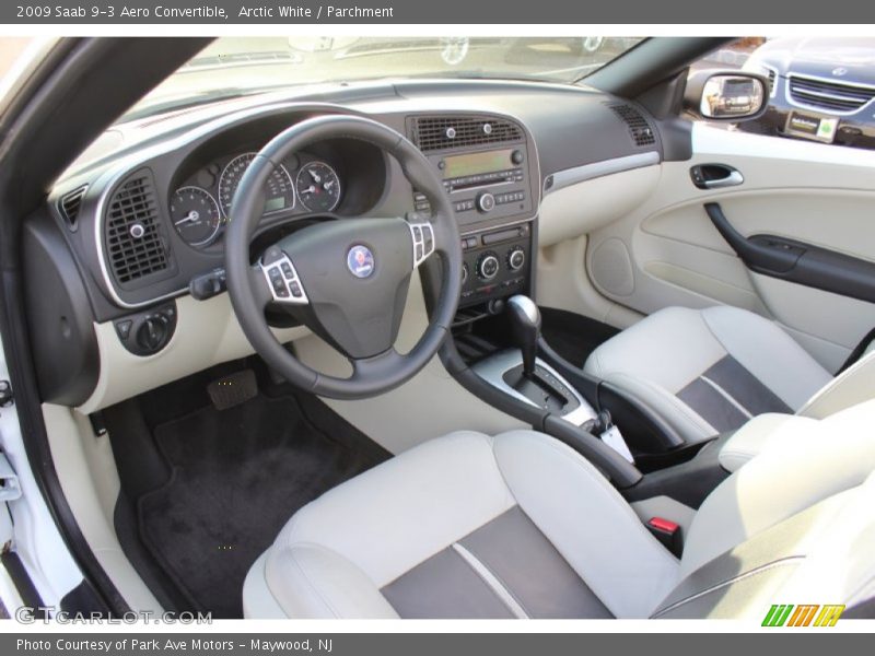  2009 9-3 Aero Convertible Parchment Interior