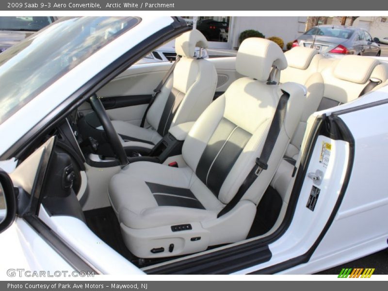 Front Seat of 2009 9-3 Aero Convertible