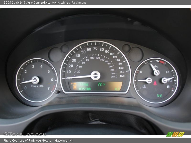  2009 9-3 Aero Convertible Aero Convertible Gauges