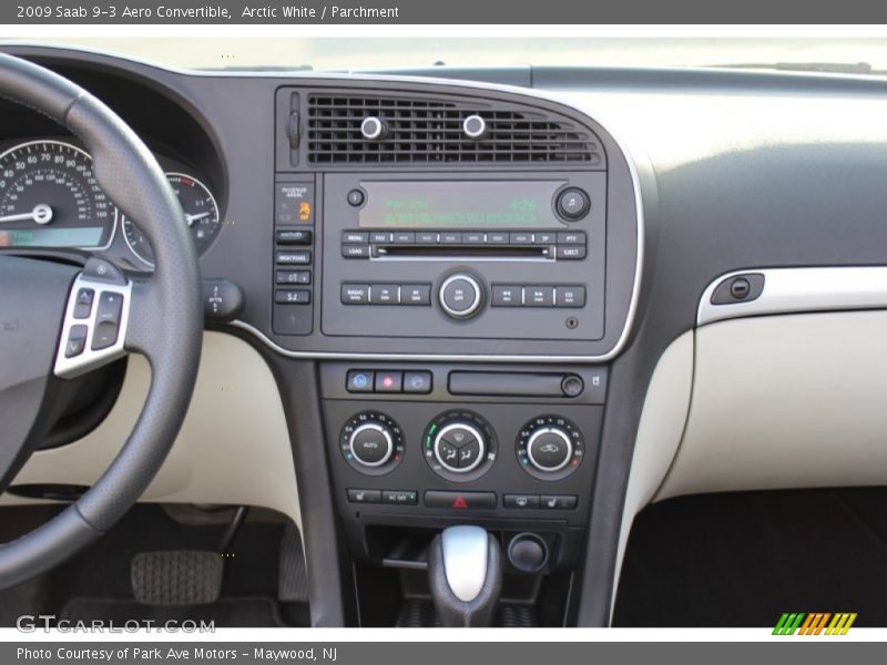 Controls of 2009 9-3 Aero Convertible