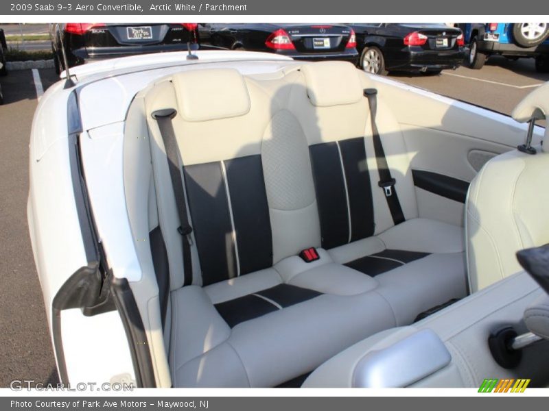 Rear Seat of 2009 9-3 Aero Convertible