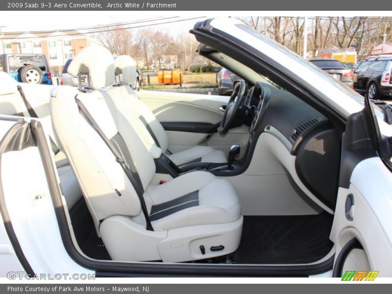 Arctic White / Parchment 2009 Saab 9-3 Aero Convertible