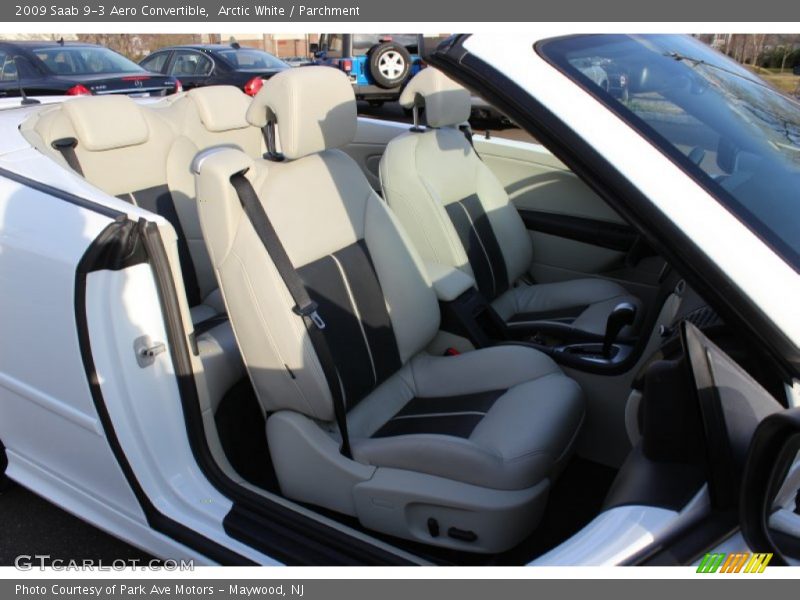 Arctic White / Parchment 2009 Saab 9-3 Aero Convertible