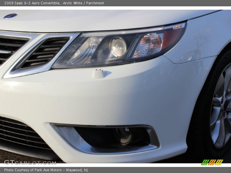 Arctic White / Parchment 2009 Saab 9-3 Aero Convertible