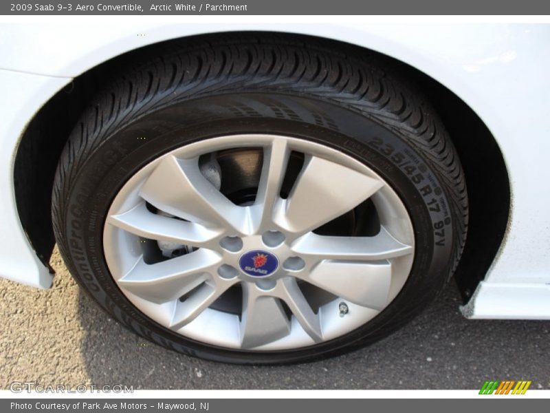 Arctic White / Parchment 2009 Saab 9-3 Aero Convertible