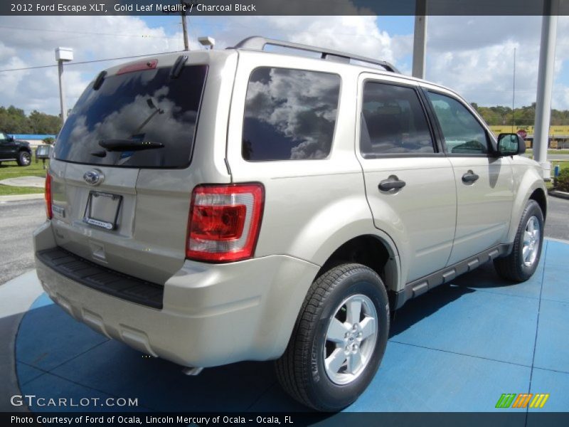 Gold Leaf Metallic / Charcoal Black 2012 Ford Escape XLT