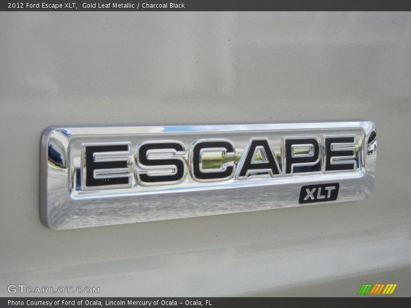 Gold Leaf Metallic / Charcoal Black 2012 Ford Escape XLT