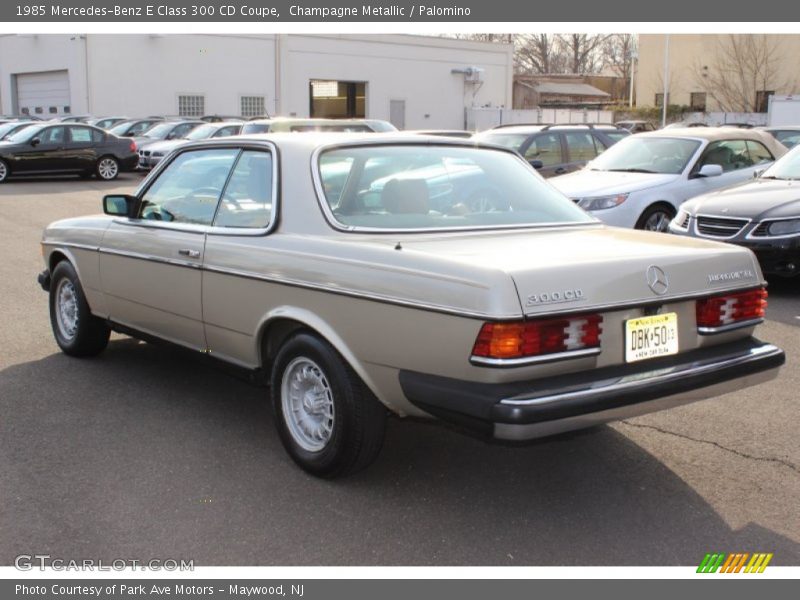 Champagne Metallic / Palomino 1985 Mercedes-Benz E Class 300 CD Coupe