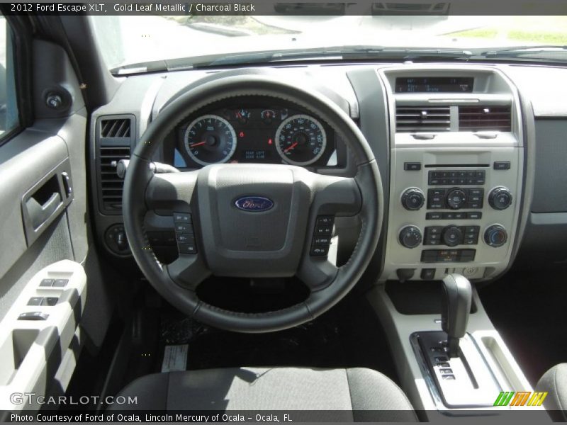 Gold Leaf Metallic / Charcoal Black 2012 Ford Escape XLT
