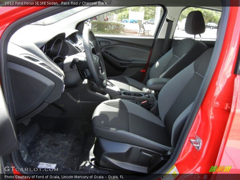 Race Red / Charcoal Black 2012 Ford Focus SE SFE Sedan