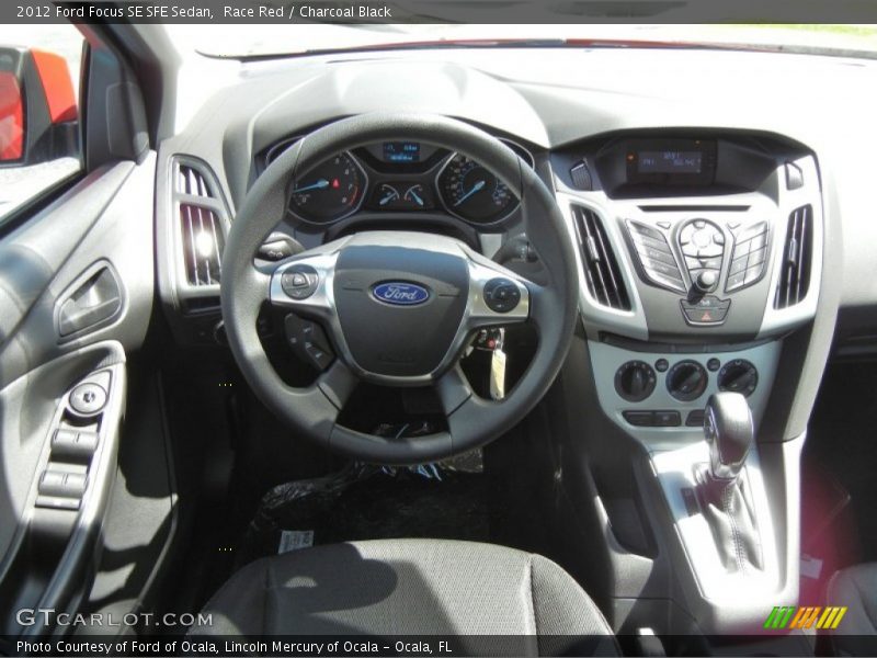 Race Red / Charcoal Black 2012 Ford Focus SE SFE Sedan