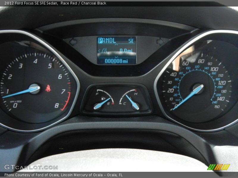 Race Red / Charcoal Black 2012 Ford Focus SE SFE Sedan