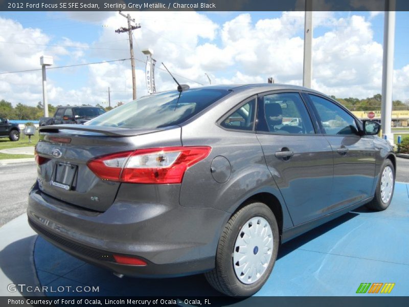 Sterling Grey Metallic / Charcoal Black 2012 Ford Focus SE SFE Sedan
